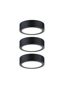 Paulmann LED-underskabsarmatur Pukk 3x3,5W 65mm 3x210lm 230V rund Sort