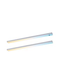 Paulmann LED-underskabsarmatur Inline Starts&aelig;t Tunable White 2x4W 350x26mm 2x350lm 24V Krom mat