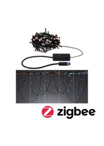 Paulmann Plug & Shine LED-lyskæde Yuna RGB 7,4m IP44 RGB 3W Sort