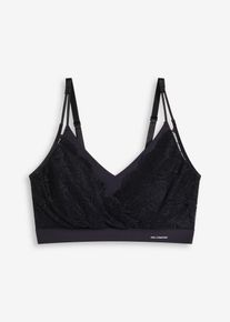 Vadderad och s&ouml;ml&ouml;s Feel Comfort bralette - svart - storlek 44/46 (L) - bonprix