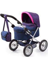 BAYER Puppenwagen »Trendy, blau/Einhorn«, mit Wickeltasche