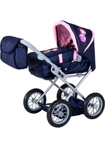 KNORRTOYS® Kombi-Puppenwagen »Ruby - princess blue«, mit Wickeltasche