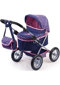 BAYER Puppenwagen »Trendy, dunkelblau«, mit Wickeltasche