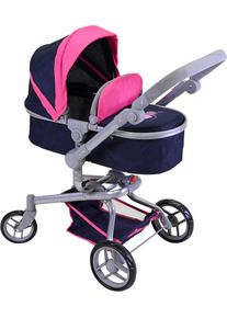 KNORRTOYS® Kombi-Puppenwagen »Boonk - Flying Hearts Blue«