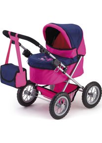BAYER Puppenwagen »Trendy, pink/blau«, inkl. Wickeltasche