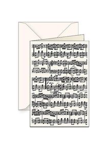 Tassotti B6-Karte + Musikumschlag, Tasse, Schwarz