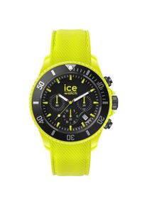Ice Watch, Armbanduhr, Ice Chrono Neon Yellow, Gelb, (Chronograph, 44 mm)