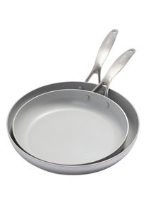 Greenpan Venice Pro Evershine - 2-teilig, Pfanne + Kochtopf, Silber