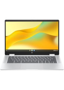 HP Chromebook x360 14b-cd0705nd - 2-in-1 Chromebook - 14 inch (AE1B9EA#ABH) (14", 8 GB, Niederl&auml;ndisch), Notebook, Silber