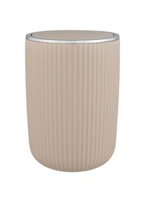 Wenko , Kosmetikeimer »Agropoli« mit Schwingdeckel, 5,5 Liter , beige