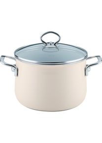 Riess Fleischtopf m.Glasd. 20cm,4L, Pfanne + Kochtopf, Beige