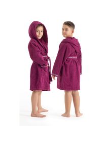 Bruno Banani , Kinderbademantel »Danny, Ideal für Zuhause, Schwimmbad oder im Urlaub«, (1 St.), mit Logostreifen, aus 100% Baumwolle , beere , 116