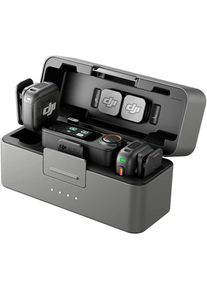 DJI , Mikrofon »Mic 3 (2 Sender + 1 Empfänger + Ladeschale)«, (Set) , schwarz , DJI OsmoAudio Direktverbindung