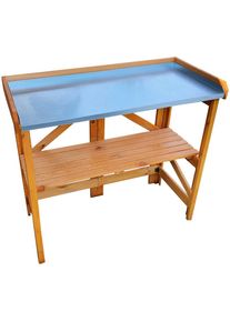 Promadino , Pflanztisch, BxTxH: 97x45x88 cm, abklappbar , honigbraun