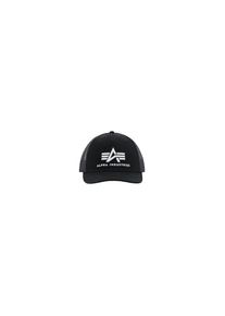 Alpha Industries, Damen, Trucker Cap &raquo;Basic Trucker Cap&laquo;, black, black, Cotton Twill Stoff