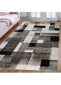 my home , Teppich »Corine« rechteckig 9 mm Höhe mit besonders weichem Flor, Kurzflor, modernes Karo-Design , beige , Obermaterial: 100%...