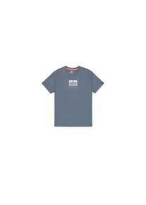 Alpha Industries, Herren, T-Shirt &raquo;Satin Logo T-Shirt&laquo;, denim blue, S, denim blue, Single Jersey Stoff