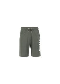 Alpha Industries , Sweatshorts »Alpha Jersey Short« , dark olive , Normalgrößen , XXL -Normalgrößen , XXL , Single Jersey Stoff
