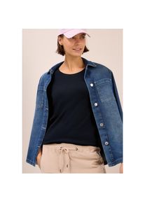 Cecil , Langarmshirt »Style Pia« , urban dark blue , XS (36) , XS (36) , Shirt von Cecil