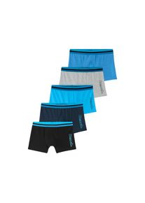 Bench. , Boxer »Boxershorts für Jungen«, (Packung, 5 St.), mit Logo Druck am Bein , grau / türkis / blau / dunkelblau / navy , 122/128 , 122/128 ,...
