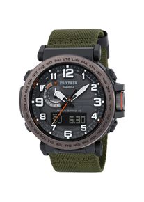 Pro Trek, Armbanduhr, Prw 660, Schwarz, Grün, Grau, (Analoguhr, Digitaluhr, Chronograph, Hybrid Uhr, Sportuhr, 52 mm)