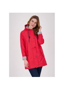 ankerglut, Damen, Regenjacke &raquo;Friesennerz WIZZARD PEAK WOMEN UMBR&laquo; auch in Gro&szlig;en Gr&ouml;&szlig;en erh&auml;ltlich, rot, 46 (L), rot, Maritimer Regenmantel mit 