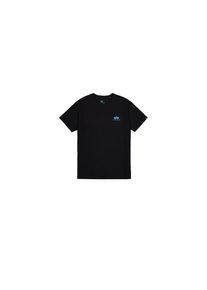 Alpha Industries, Herren, T-Shirt &raquo;Basic T-Shirt SL&laquo;, black/blue, M, black/blue, Single Jersey Stoff