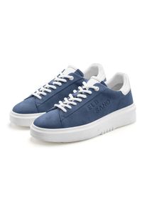 ELBSAND Dames Sneaker in blauw ,maat 36, Witt, 95% Leer, 5% schaapsleer