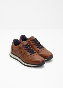 Sneaker bugatti in pelle, Marrone, Taglia 45, bonprix