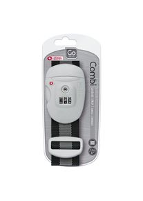 Go Travel Combi Strap Cinturón de equipaje con cerradura de combinación 5 cm negro