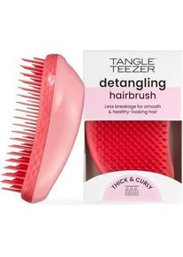 Tangle Teezer, Haarbürste + Kamm, The Thick & Curly Detangling Hairbrush with Strong Two-Tiered Teeth