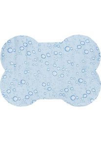 Trixie Bone-shaped cooling mat, L: 85 × 60 cm, Light blue (Hund), Hundebett + Katzenbett