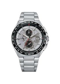 Citizen, Armbanduhr, AT8234-85A Eco-Drive Funkuhr Titanium 45mm 10ATM, Silber, (Analoguhr, 45 mm)
