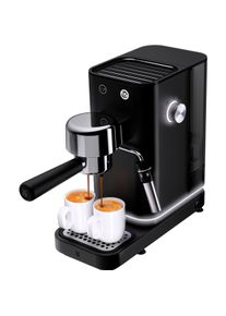 WMF Lumero Espresso Siebträgermaschine, Deep Black, Siebträgermaschine, Schwarz