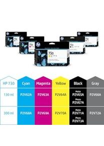 HP Cartucho de tinta 730 amarillo 300ml para DesignJet T1700
