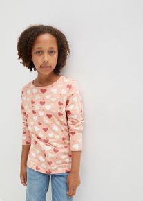 bonprix Camiseta de manga larga de algodón orgánico (3 unidades), blanco, 104/110