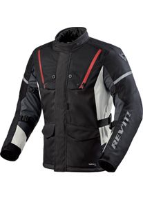 Revit Horizon 3 H20, textile jacket waterproof , color: Black/Light Grey/Red , size: XL