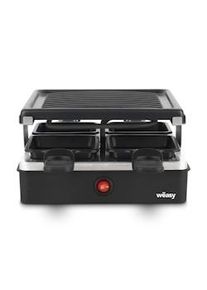 Raclette WEASY LUGA40 4 pessoas com grill, 600W, 4 panelas antiaderentes