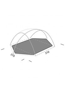 Exped Orion III Footprint Suelo para tienda de campaña (gris)