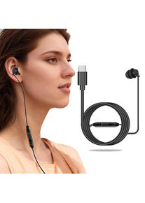 3.5mm/Type-c Wired Earbuds In Ear Headphone One Side Earplugs with Mic Wired Headset Soft Silicone for Android Phone MP3 Players