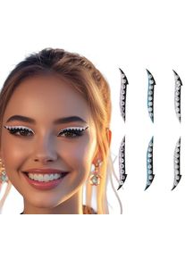 6 GLAS-AUGEN-MAKE-UP-AUFKLEBER