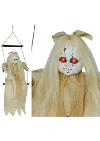 GYNGENDE PIGE HÆNGEFIGUR LYS, LYD (75CM)