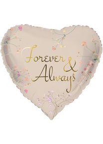 Folat Coeur ballon aluminium Pour toujours et toujours 45 cm