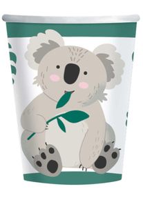 Amscan 8 gobelets en papier Sweet Koala 250ml