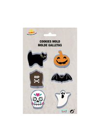 LOT DE 6 EMPORTE-PIÈCES EN MÉTAL HALLOWEEN