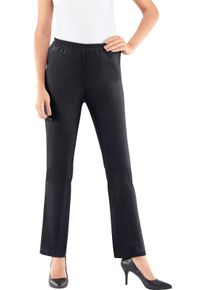 Damer Byxa med resår i ruggat material marin Größe 26