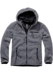 Brandit Teddyfleece Worker, zip hoodie , color: Grey , size: L