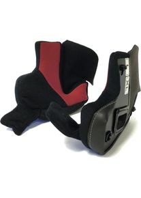 X-Lite X-1004, guancia pastiglie steadyfit , colore: Grigio/Rosso Scuro , dimensione: XS-S