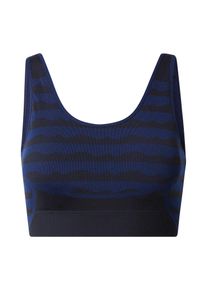 adidas Sportswear Damer Sports-BH 'Marimekko Light-Support Aero' m&oslash;rkebl&aring; / sort St&oslash;rrelse XS