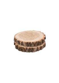 Dekofigur »Dekomat AG Holzscheiben 2 Stück, 20 x 3 cm«